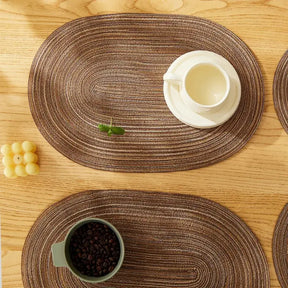 Conjunto Americano Oval de 4 Peças em Algodão