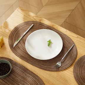 Conjunto Americano Oval de 4 Peças em Algodão