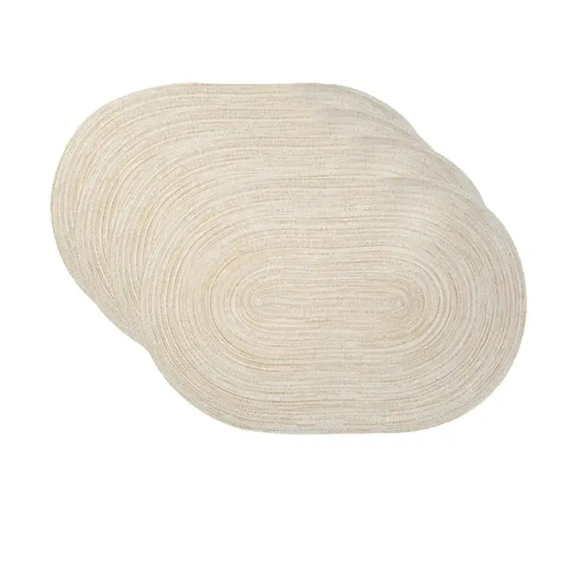 Conjunto Americano Oval de 4 Peças em Algodão