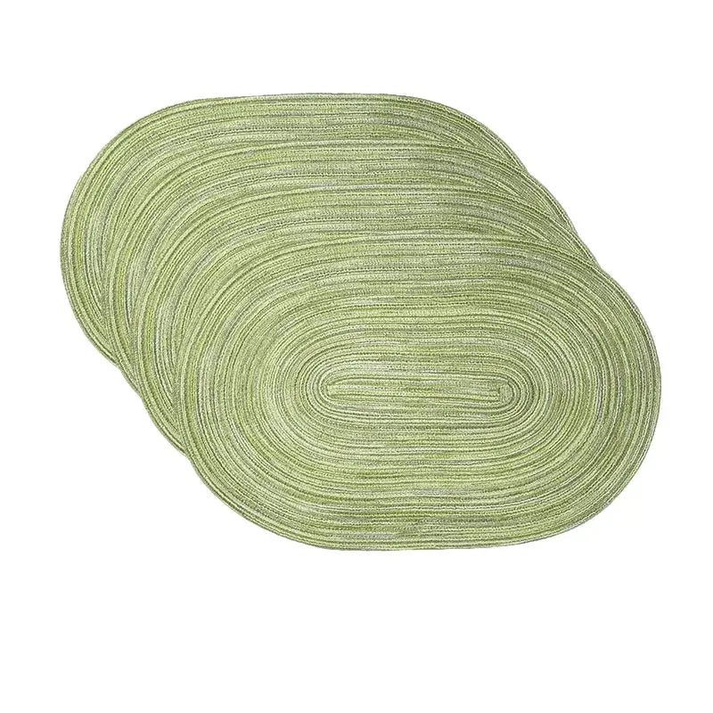 Conjunto Americano Oval de 4 Peças em Algodão