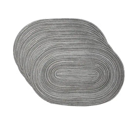 Conjunto Americano Oval de 4 Peças em Algodão